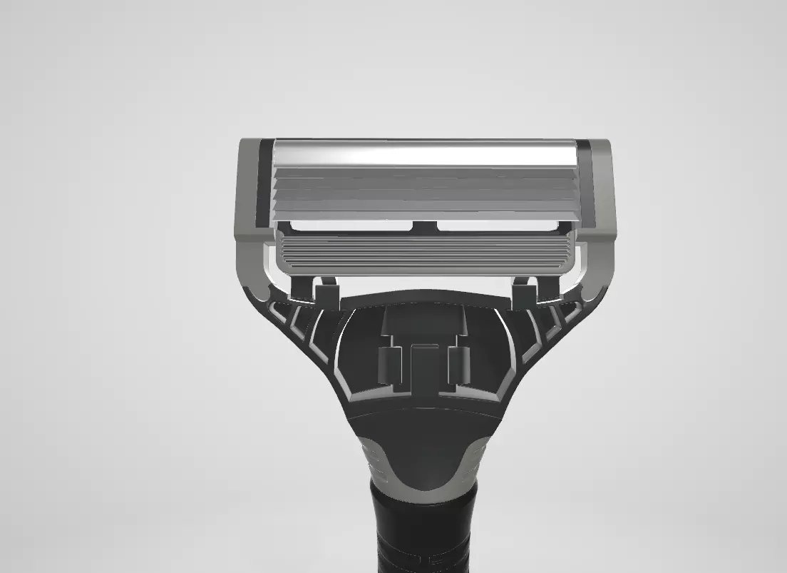 Razor Blades  Cartridges Low-poly 3D model_4