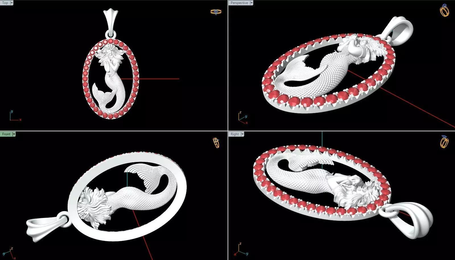 Pendant 003 3D print model_3