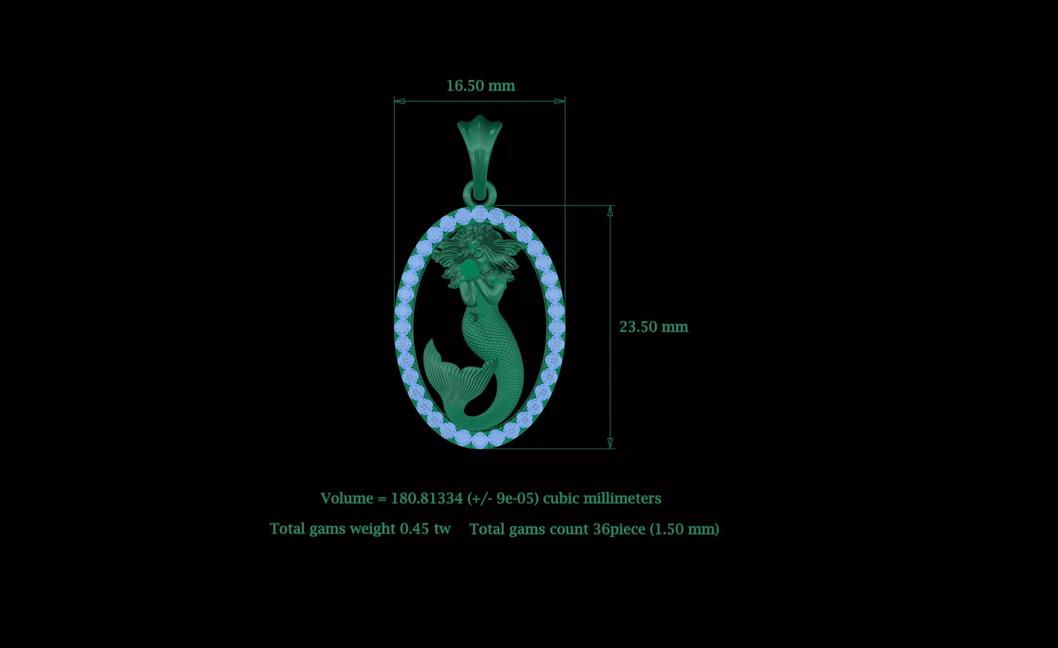 Pendant 003 3D print model_7