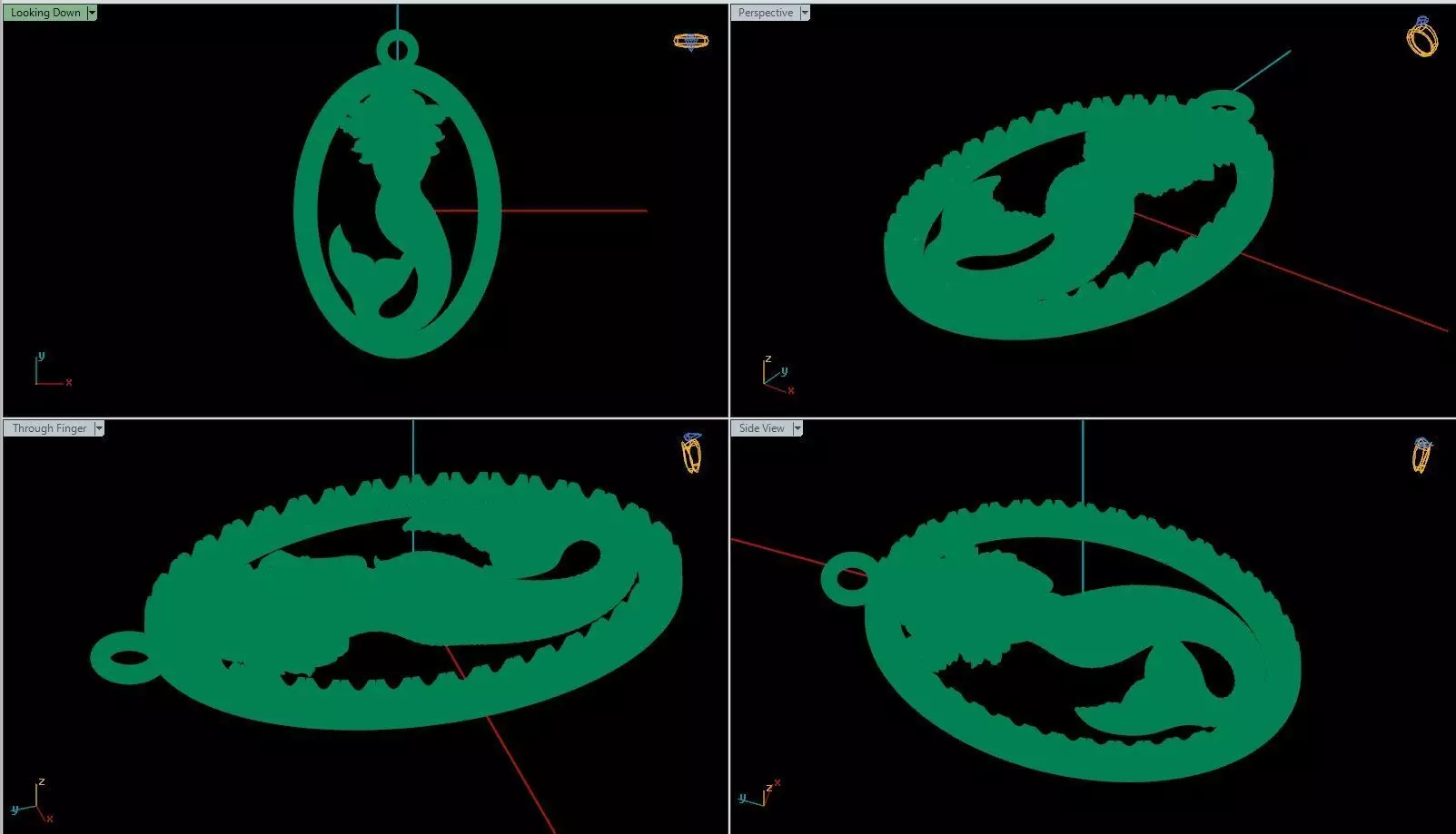 Pendant 003 3D print model_6