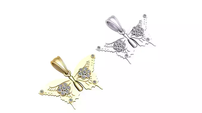 BUTTERFLY GOLD PENDANT 