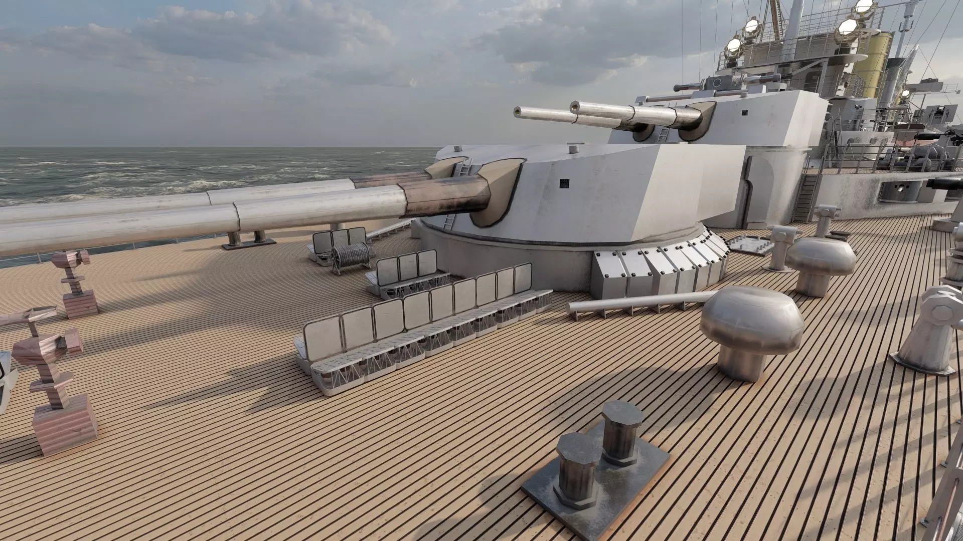 IMPERIAL GERMAN NAVY MARINE BATTLECRUISER 3D model_17