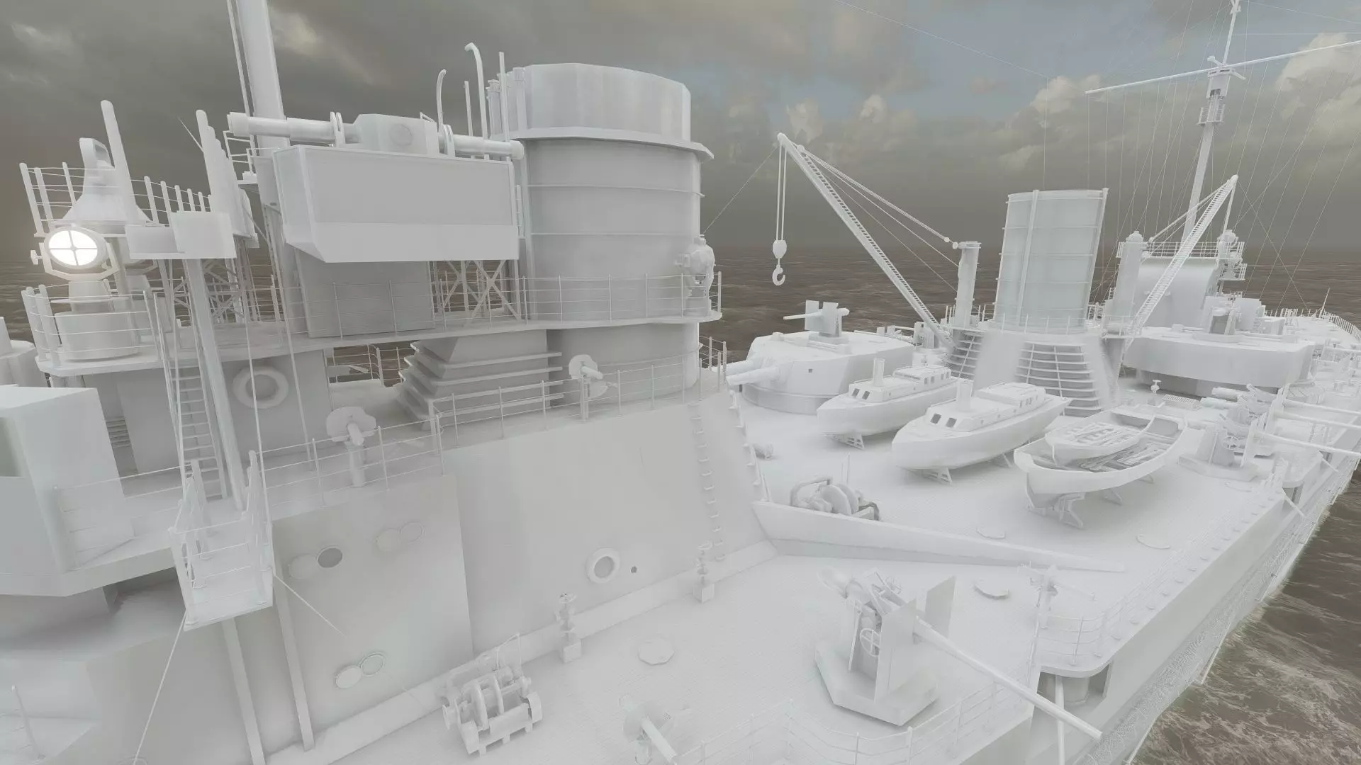 IMPERIAL GERMAN NAVY MARINE BATTLECRUISER 3D model_42