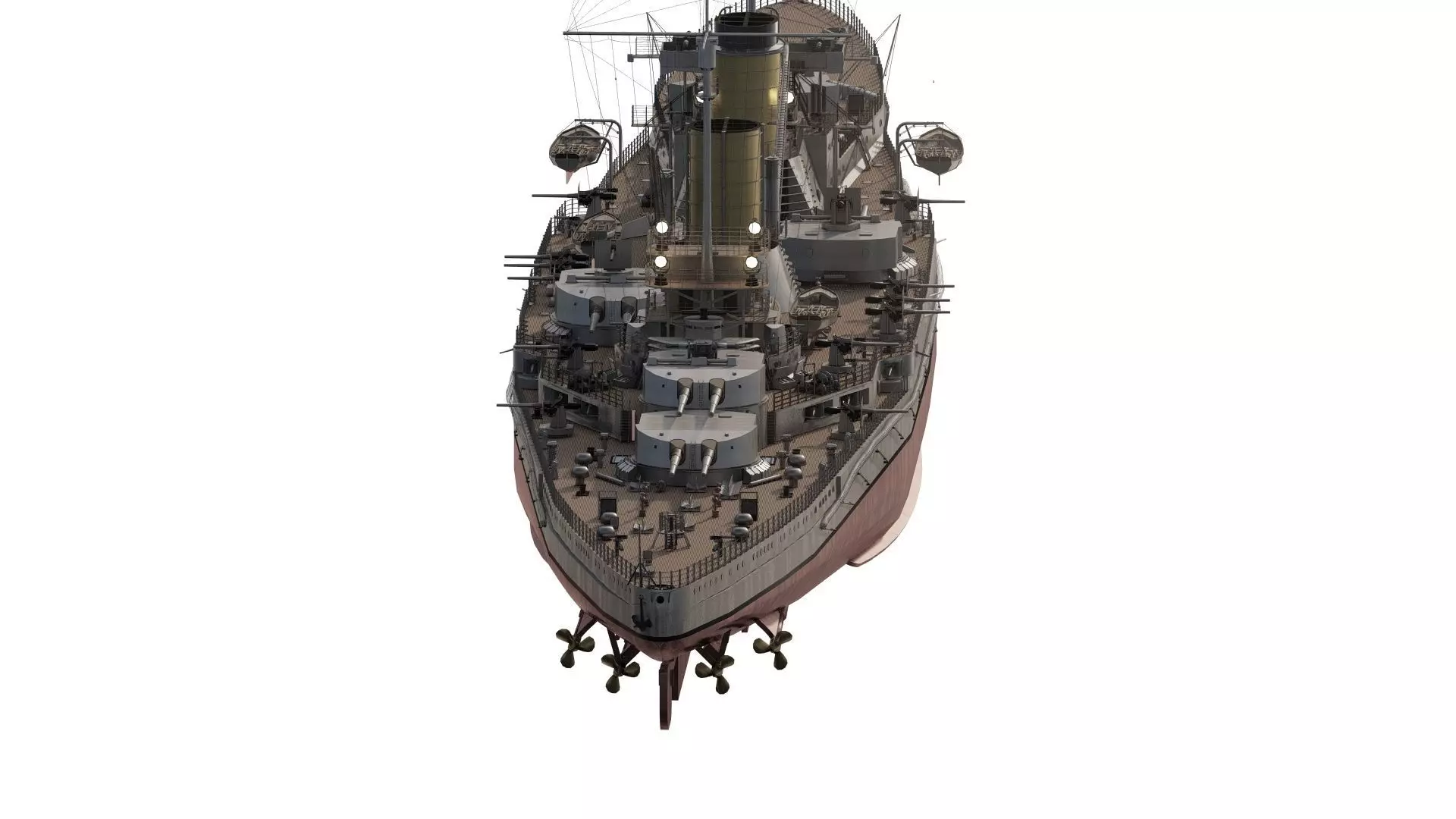 IMPERIAL GERMAN NAVY MARINE BATTLECRUISER 3D model_6