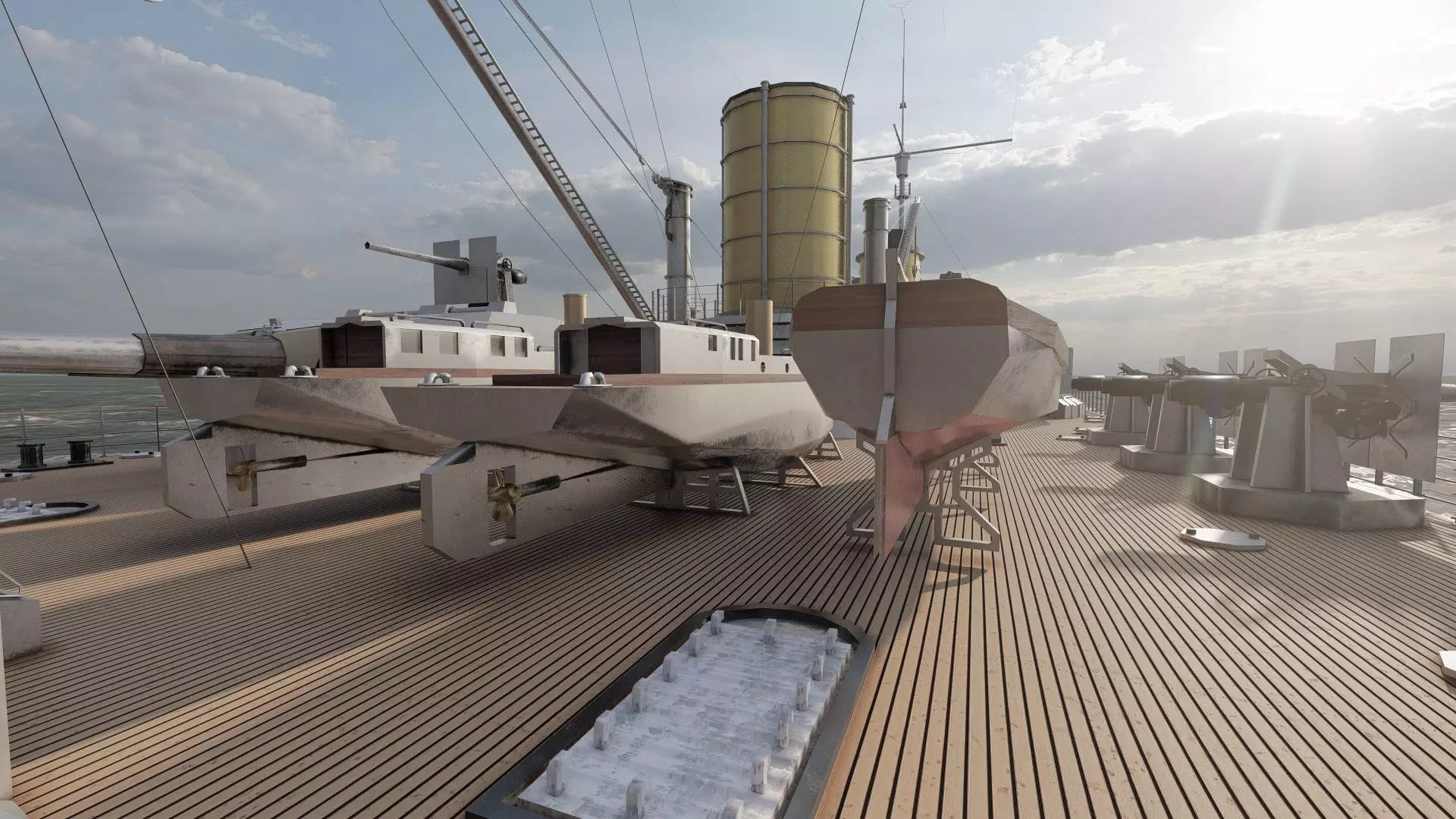 IMPERIAL GERMAN NAVY MARINE BATTLECRUISER 3D model_22