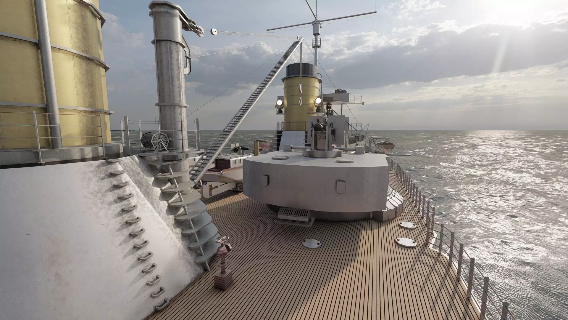 IMPERIAL GERMAN NAVY MARINE BATTLECRUISER 3D model_24