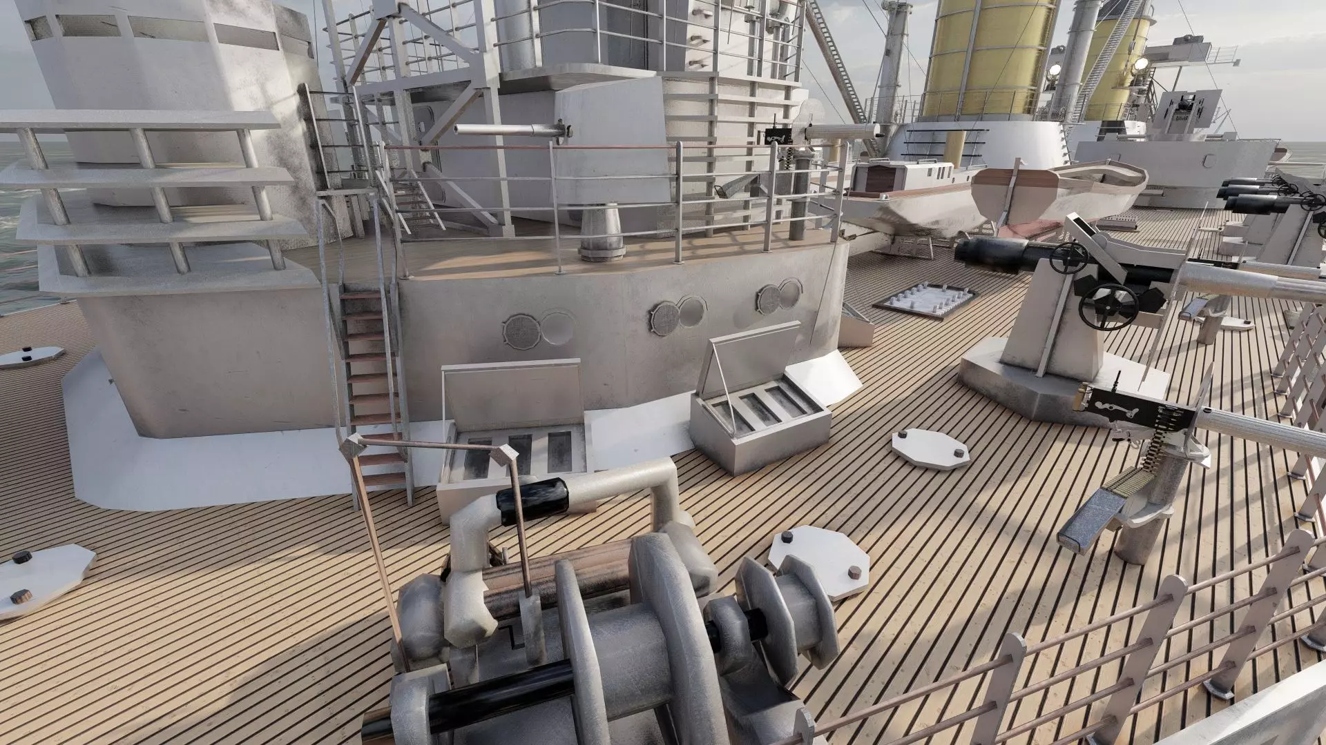 IMPERIAL GERMAN NAVY MARINE BATTLECRUISER 3D model_20