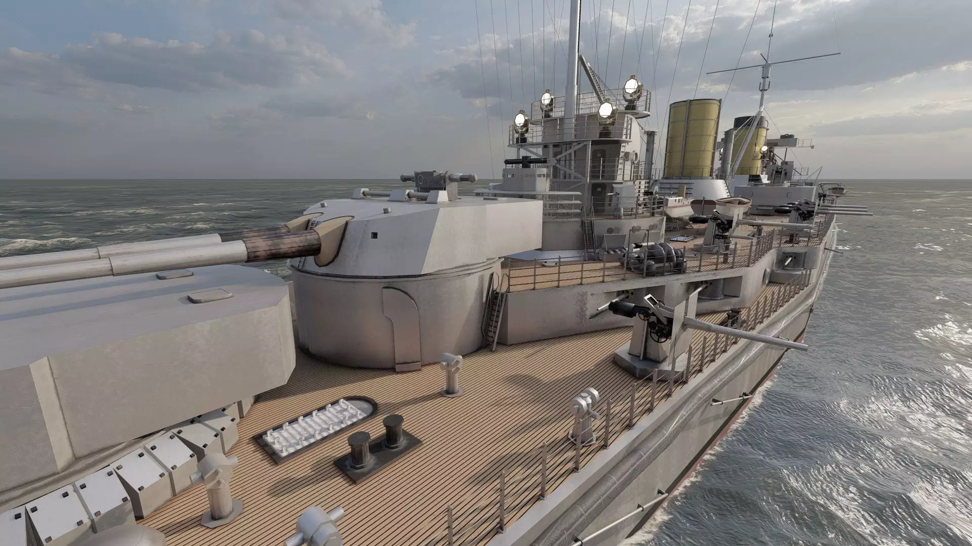 IMPERIAL GERMAN NAVY MARINE BATTLECRUISER 3D model_18