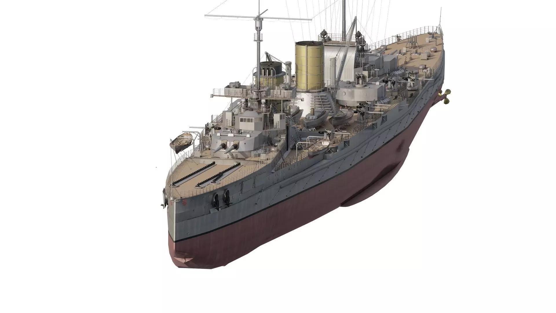 IMPERIAL GERMAN NAVY MARINE BATTLECRUISER 3D model_1