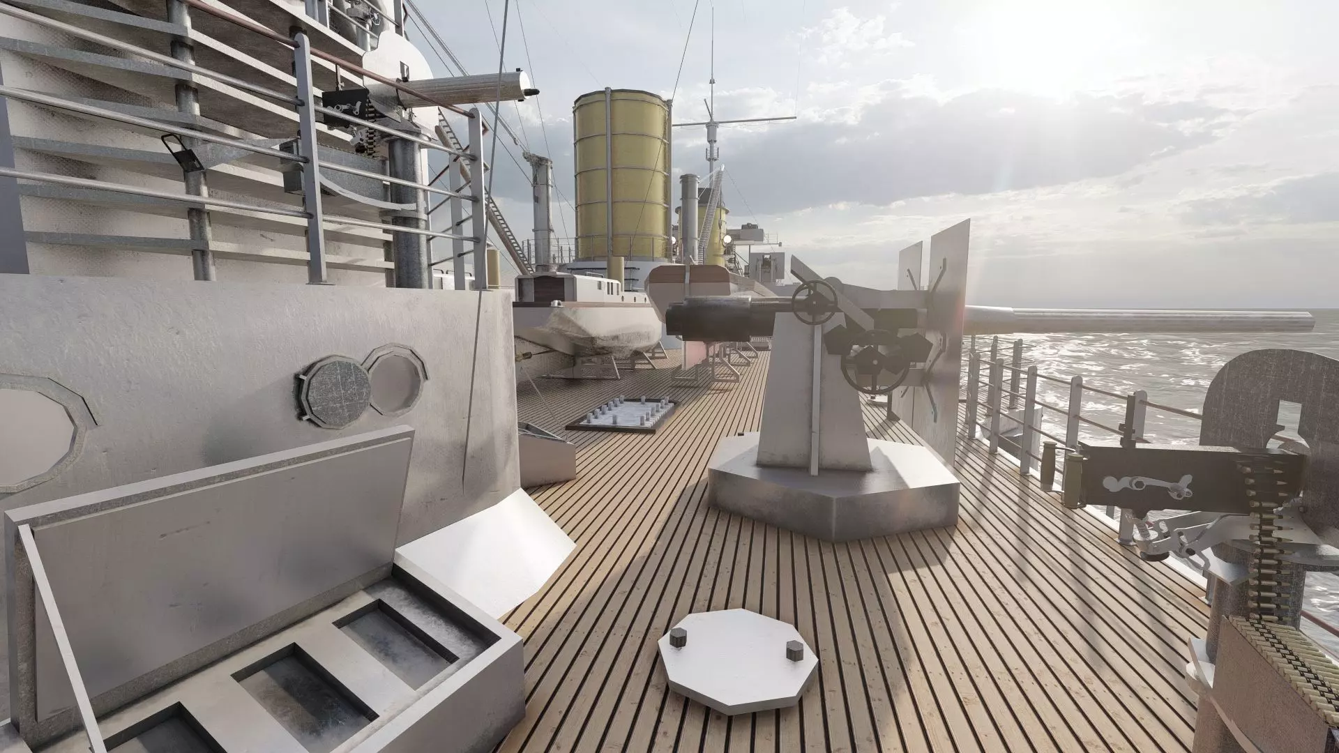 IMPERIAL GERMAN NAVY MARINE BATTLECRUISER 3D model_21