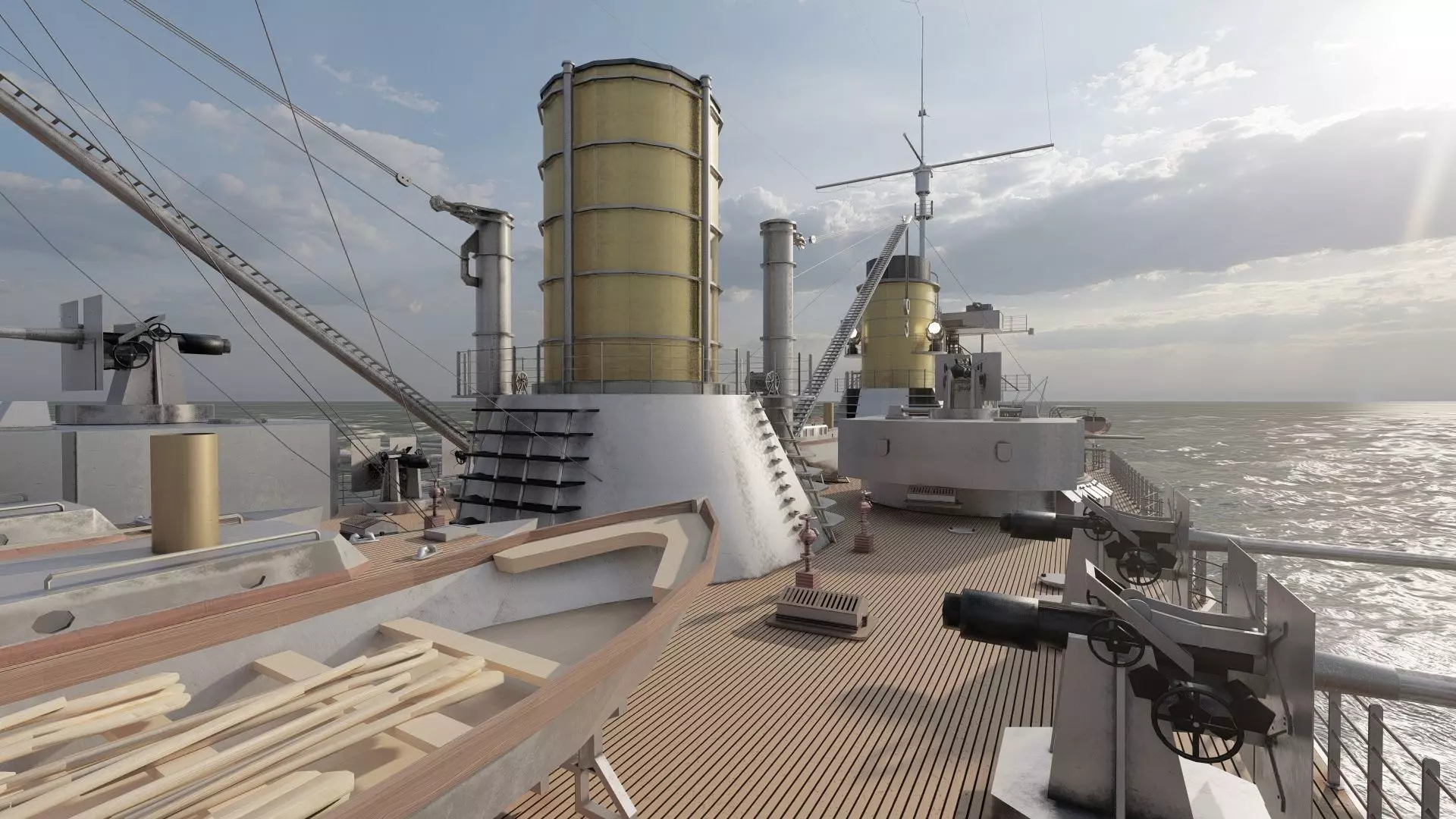 IMPERIAL GERMAN NAVY MARINE BATTLECRUISER 3D model_23