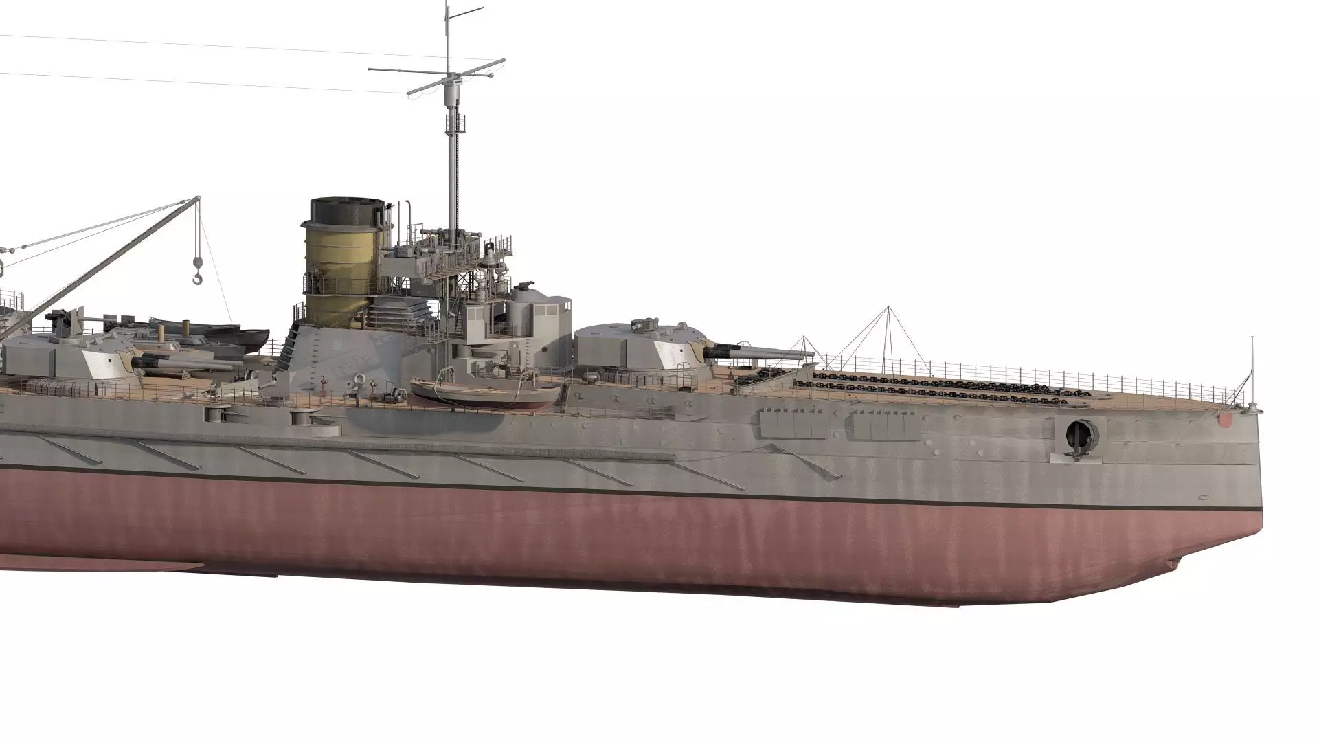 IMPERIAL GERMAN NAVY MARINE BATTLECRUISER 3D model_3