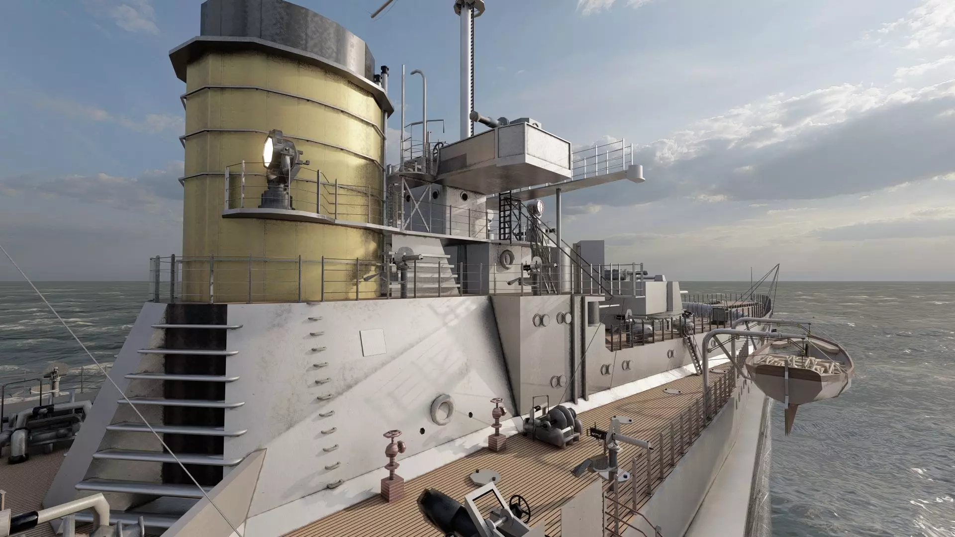 IMPERIAL GERMAN NAVY MARINE BATTLECRUISER 3D model_27