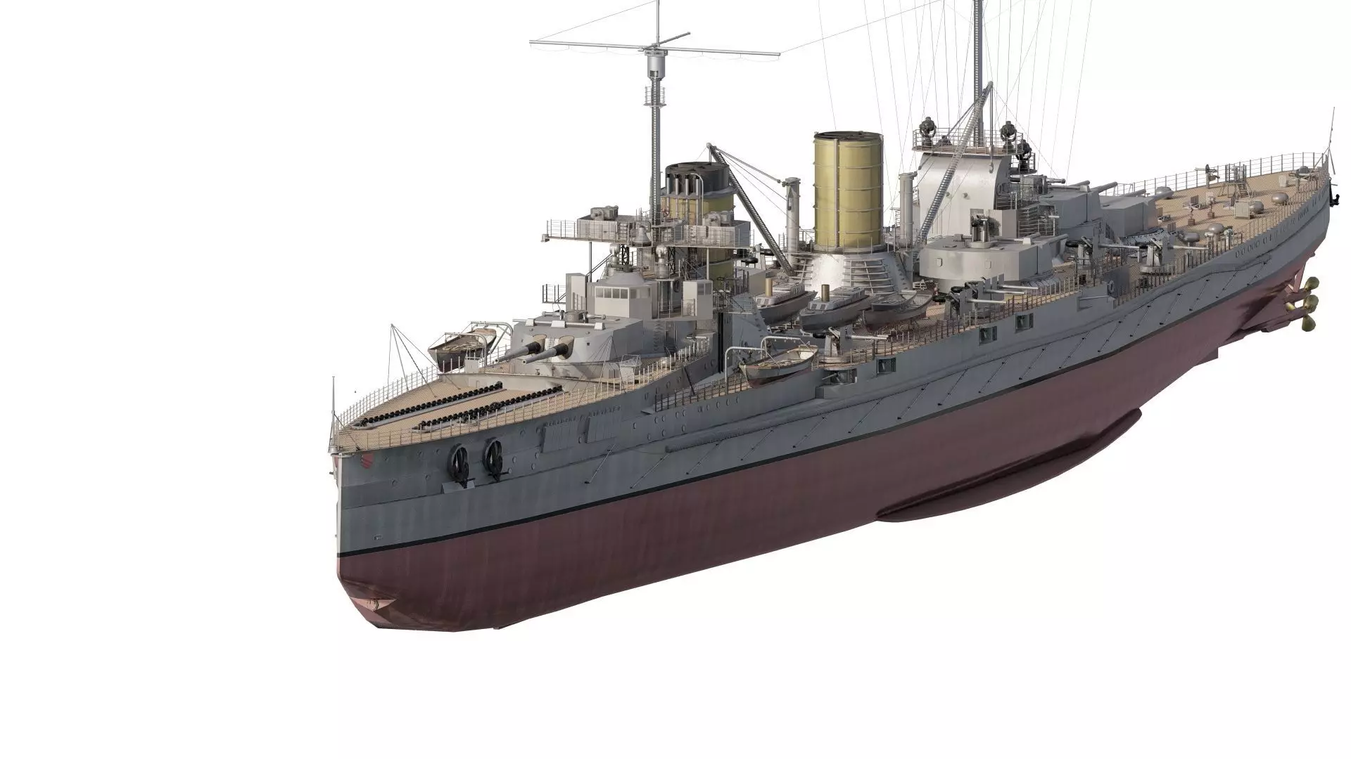 IMPERIAL GERMAN NAVY MARINE BATTLECRUISER 3D model_0
