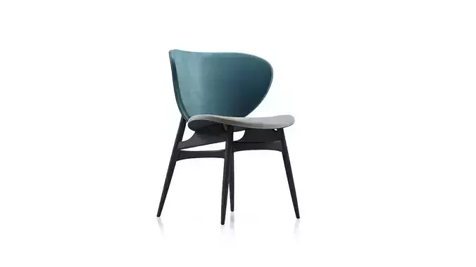 Table and chairs baxter ALVARO ALMA 3D model