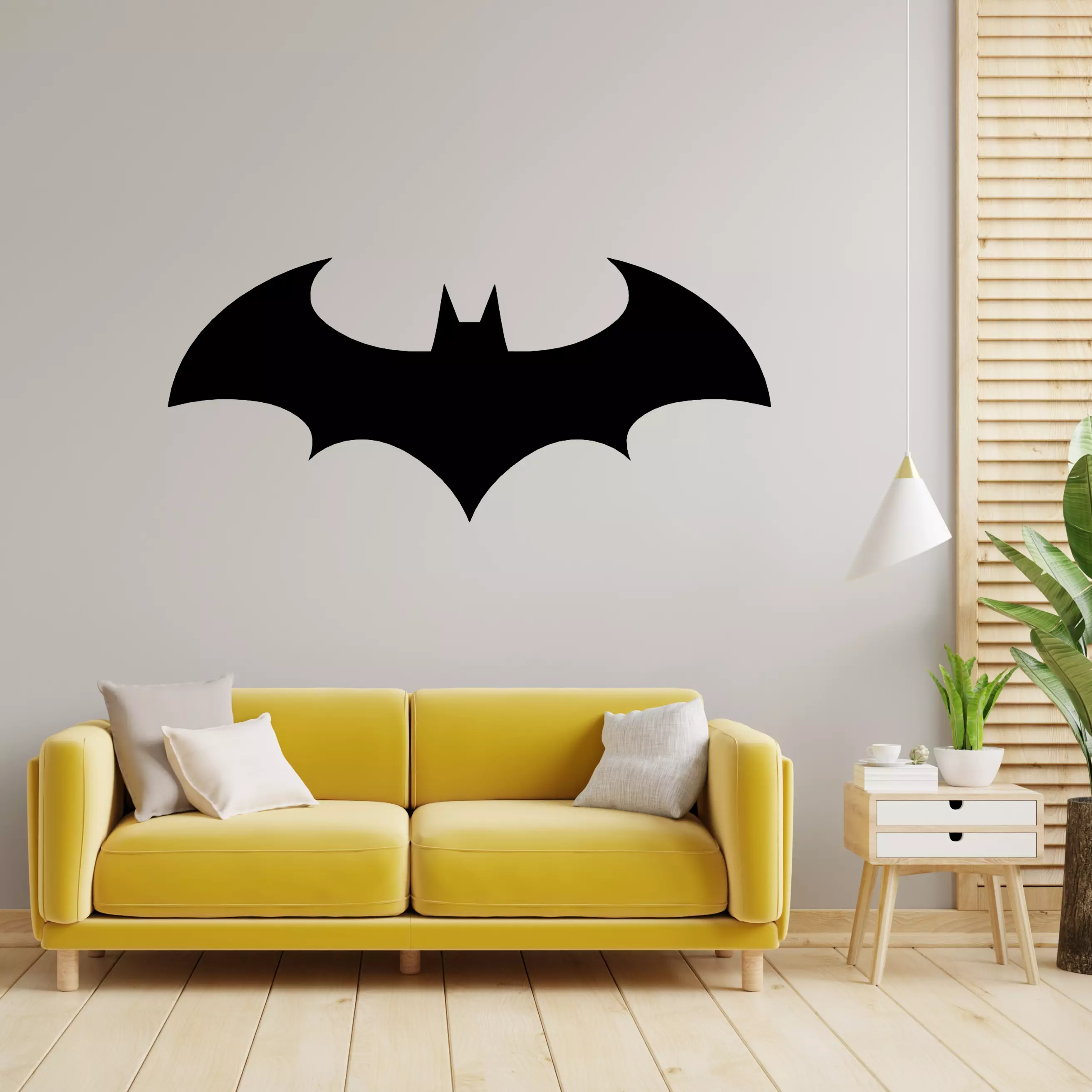 Batman Logo Wall Art Free 3D print model