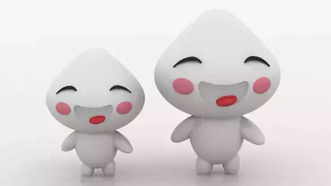 cute 3D character toy 3D printable model   3D print model