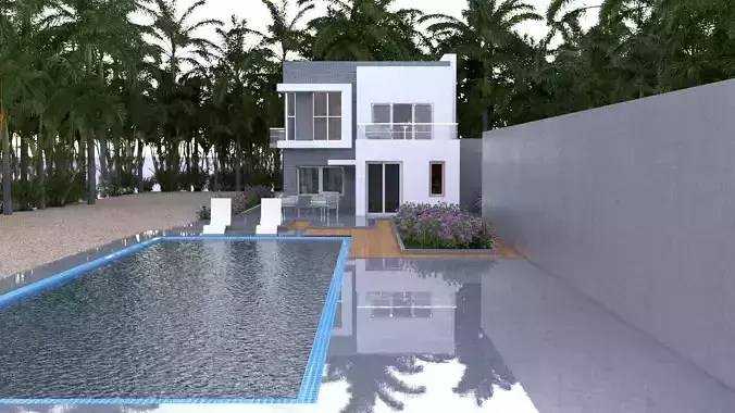 laos Archviz Exterior