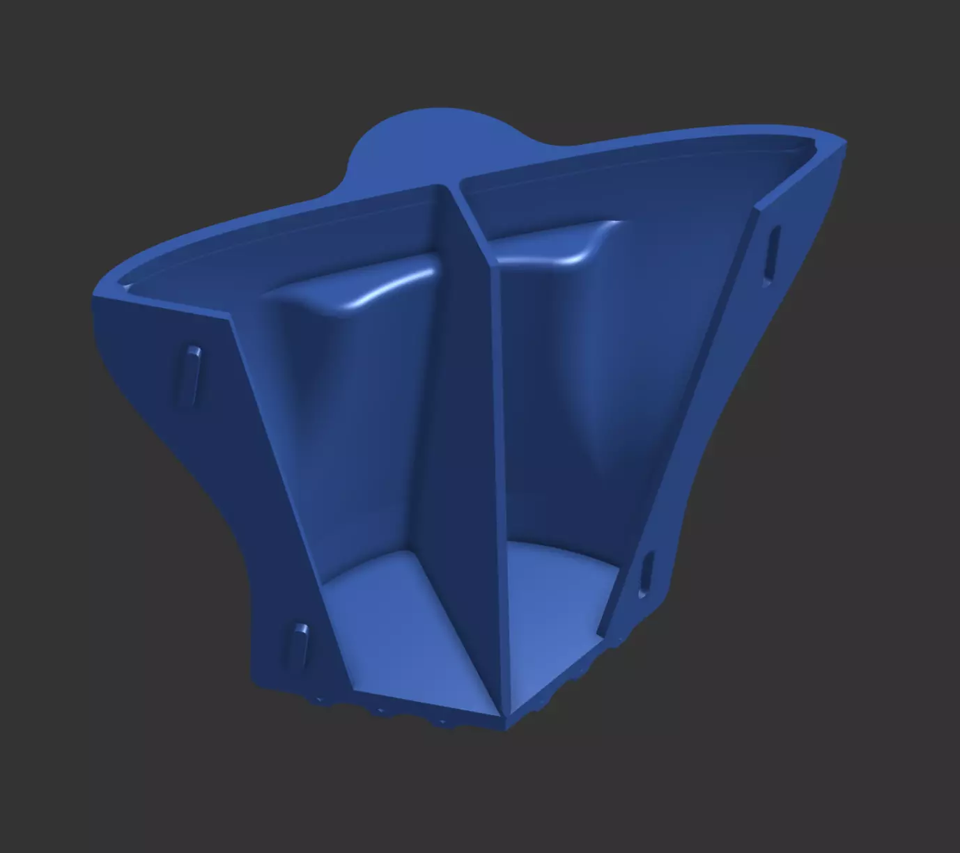 Stackable Castable Plant Tower     Organic Triangle Edition 3D print model_5