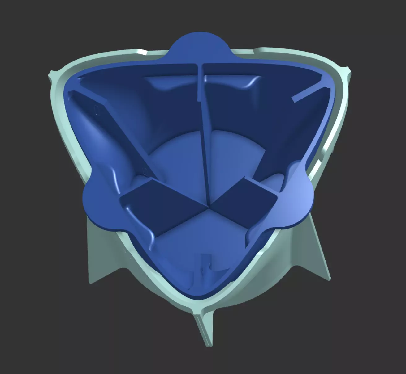 Stackable Castable Plant Tower     Organic Triangle Edition 3D print model_2