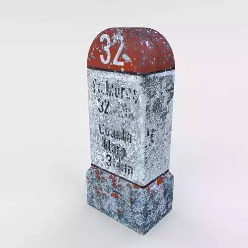 Low Poly Milestone monument
