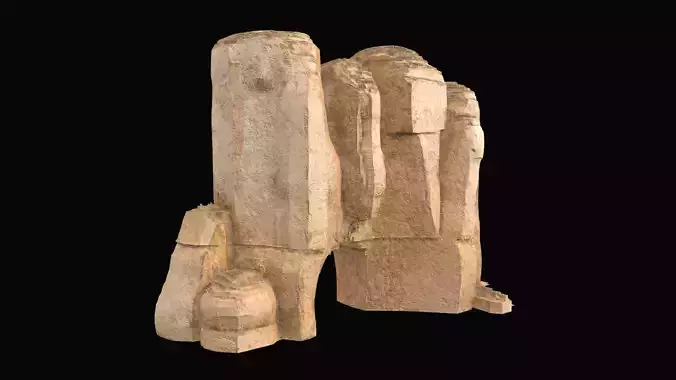 Low Poly Rock Formation Low-poly 3D model