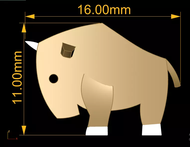 geometric animal toy 3D printable model 3D print model_2