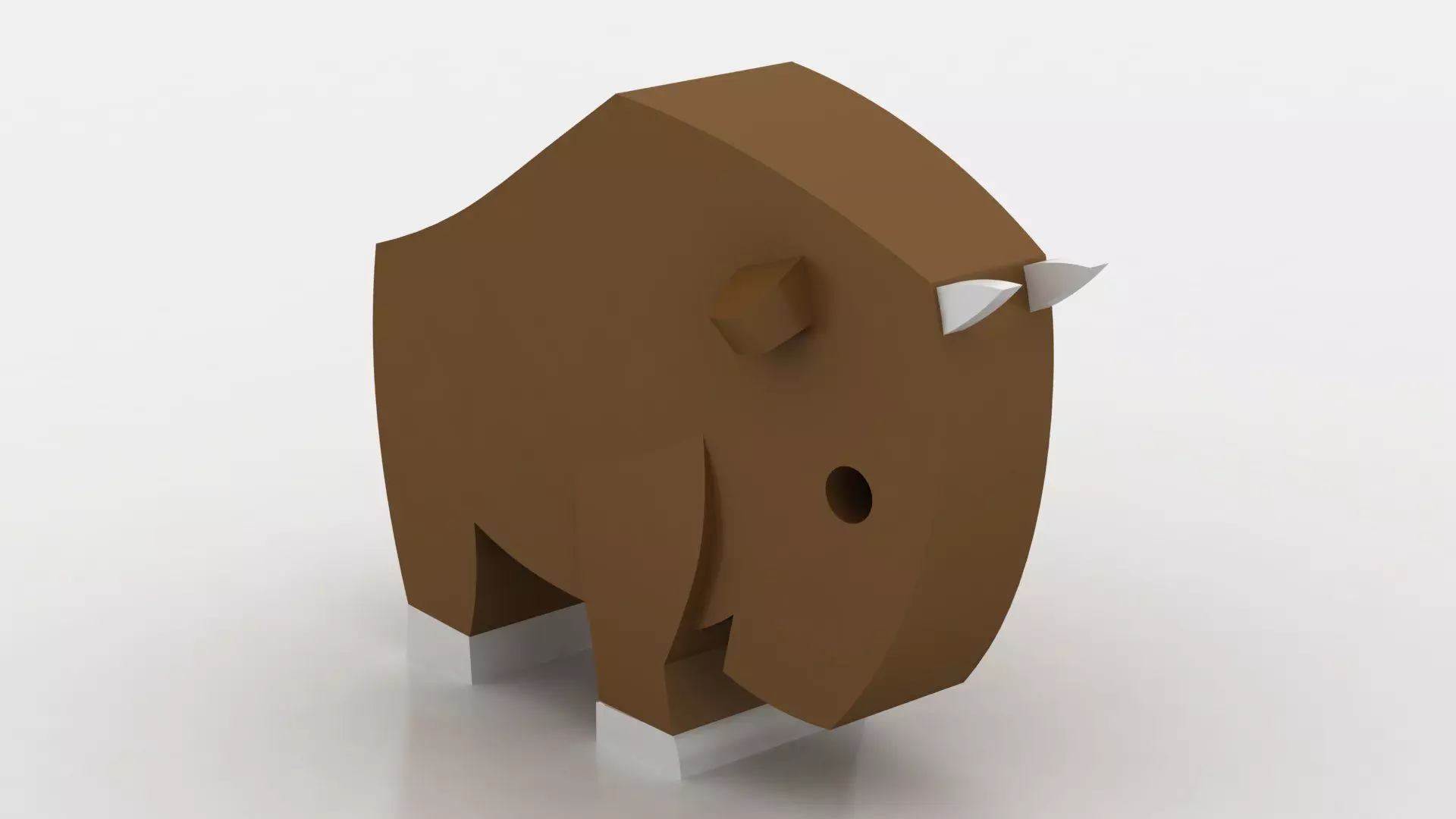 geometric animal toy 3D printable model 3D print model_0