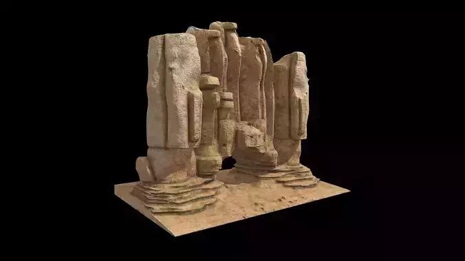 Rock Formation 3D Model