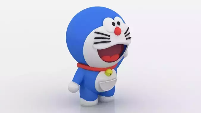 Doraemon 3D  toy 3D printable model  3D print model Doraemon 3D  toy 3D printable model  3D print model