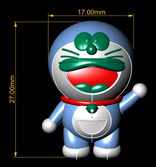 Doraemon 3D  toy 3D printable model  3D print model_3