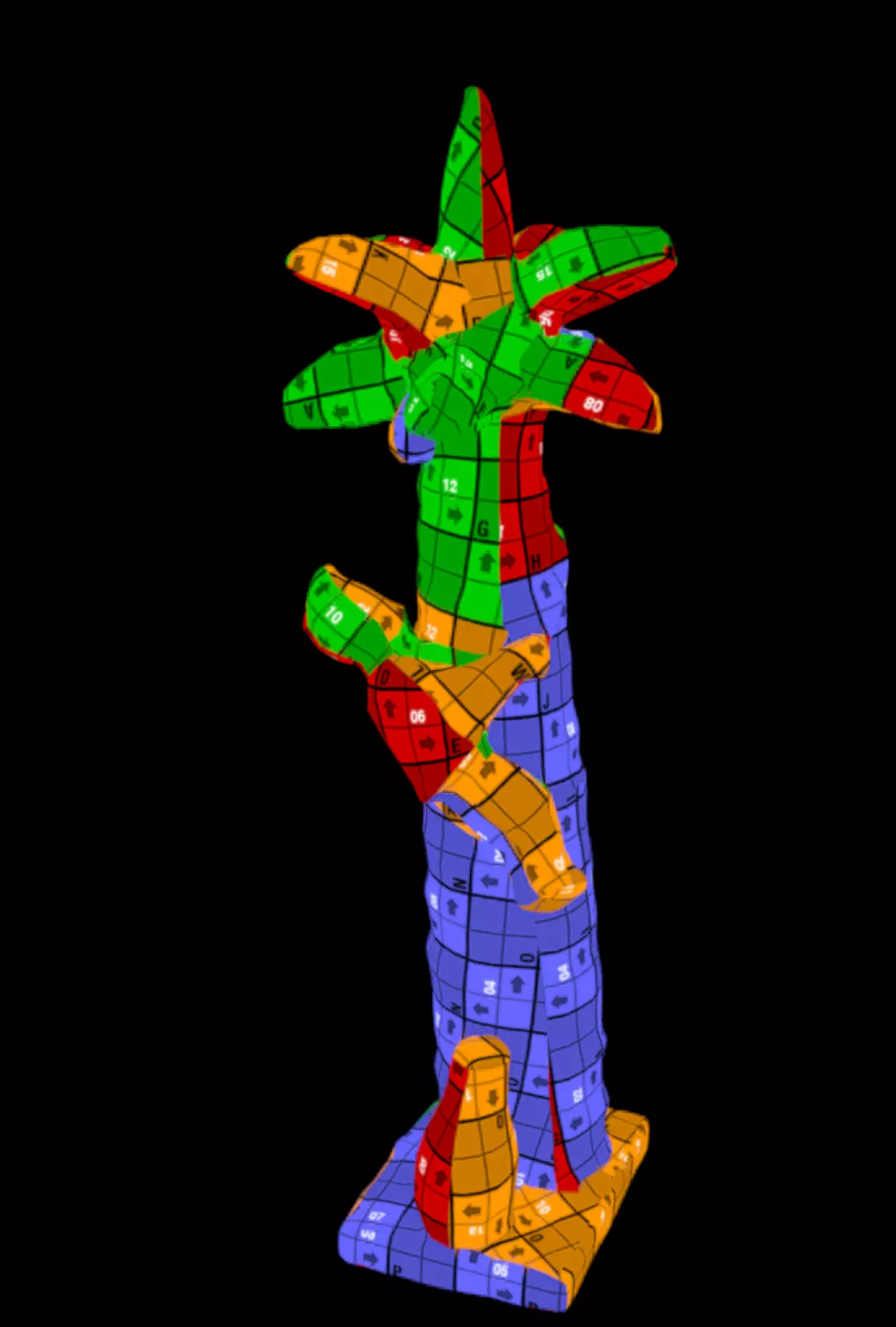 Coconut Tree Farmer Low-poly 3D model_9