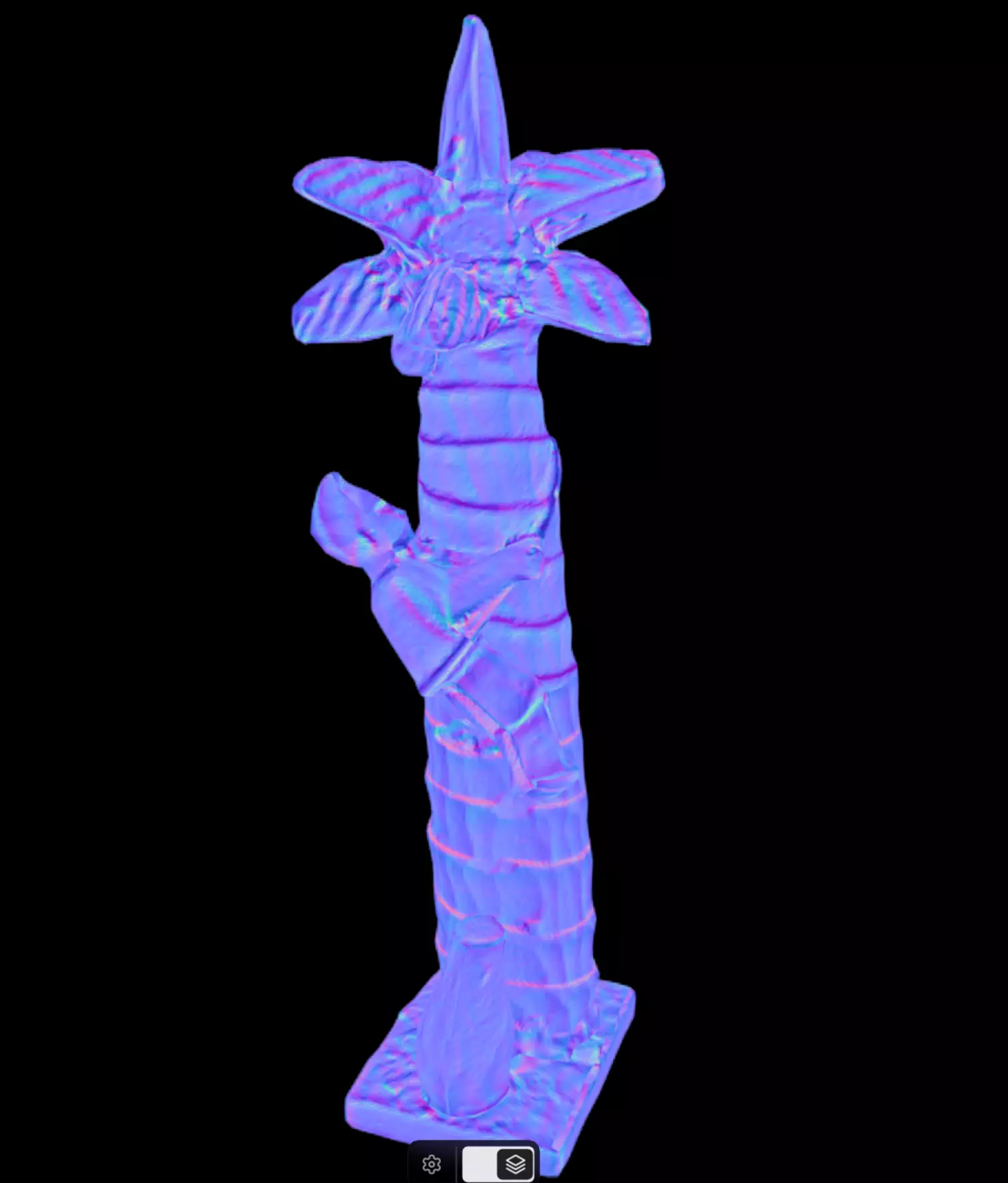 Coconut Tree Farmer Low-poly 3D model_6