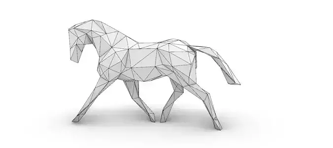 3D Origami Horse