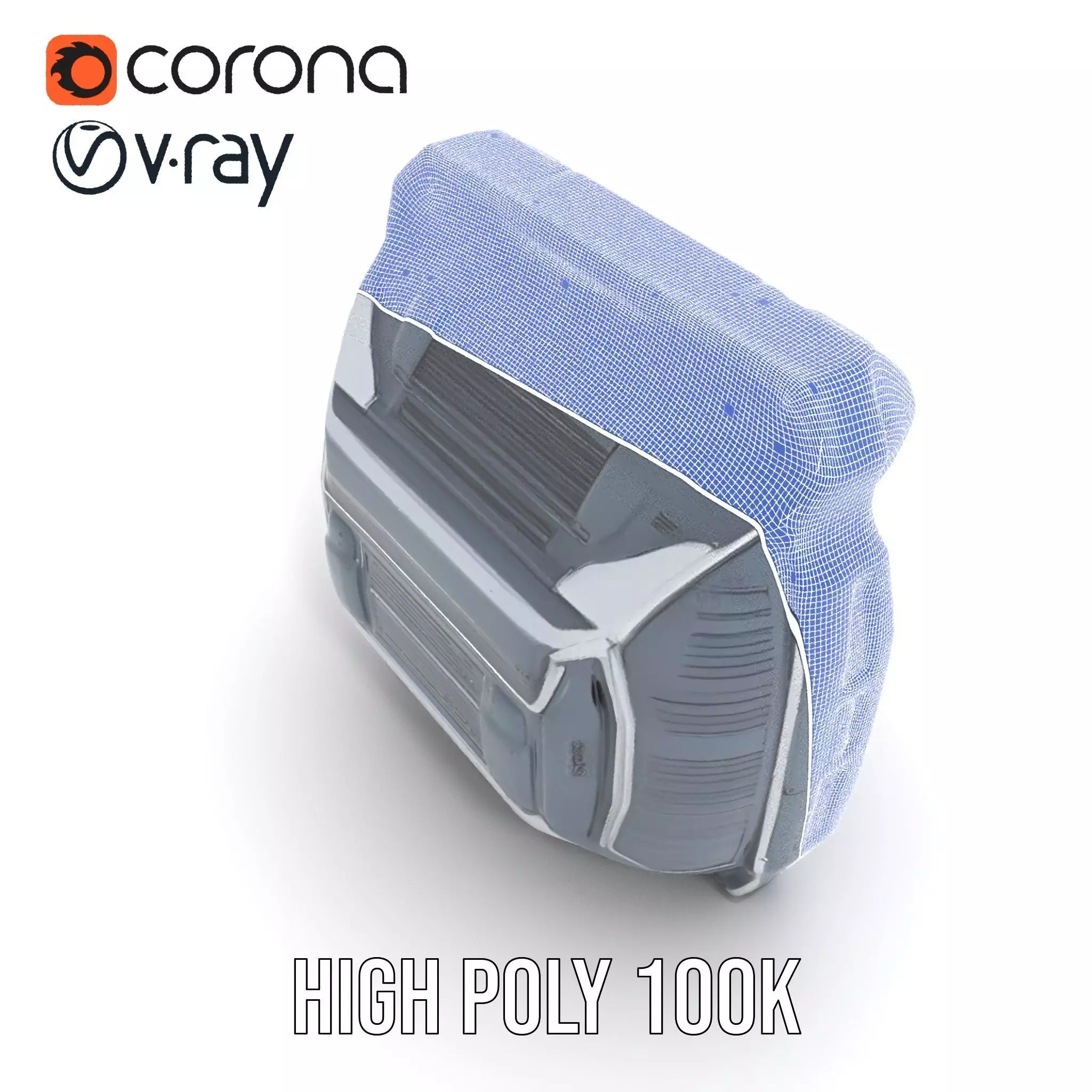 Futuristic Control Panel Model Pack with Interactive Screens Low-poly 3D model_35