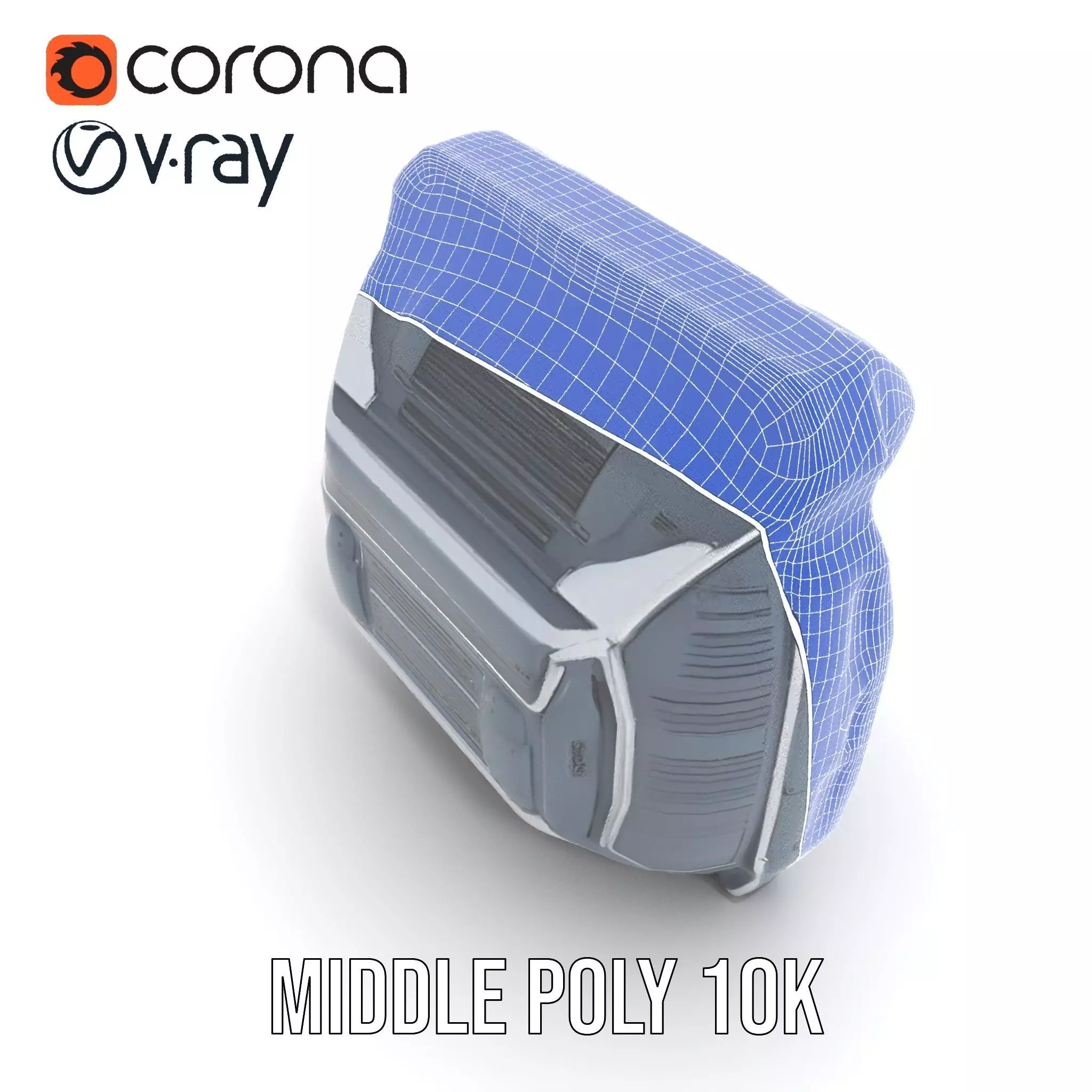 Futuristic Control Panel Model Pack with Interactive Screens Low-poly 3D model_27