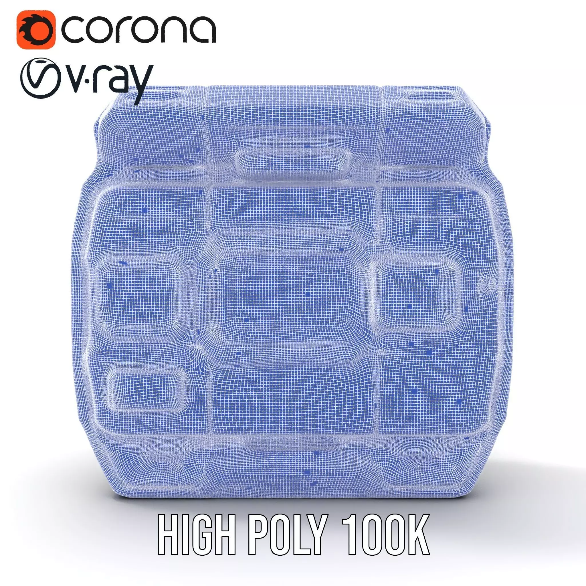 Futuristic Control Panel Model Pack with Interactive Screens Low-poly 3D model_33