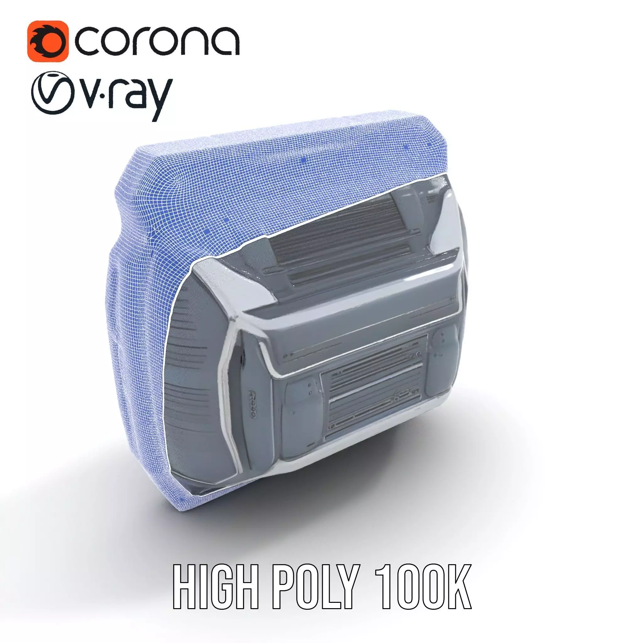 Futuristic Control Panel Model Pack with Interactive Screens Low-poly 3D model_32