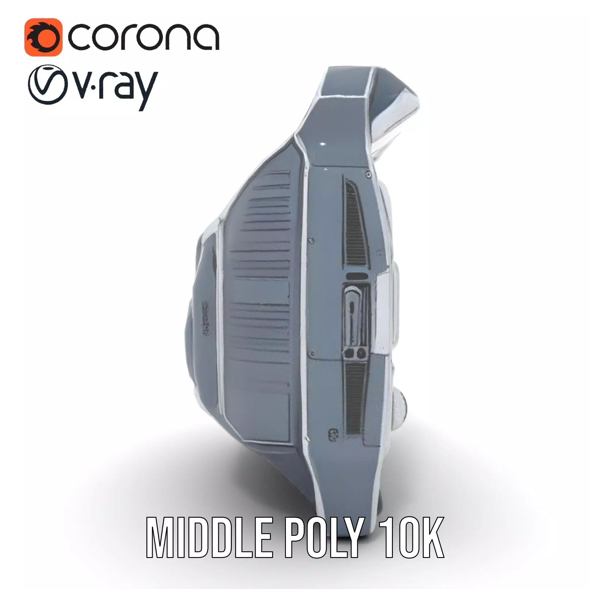 Futuristic Control Panel Model Pack with Interactive Screens Low-poly 3D model_24