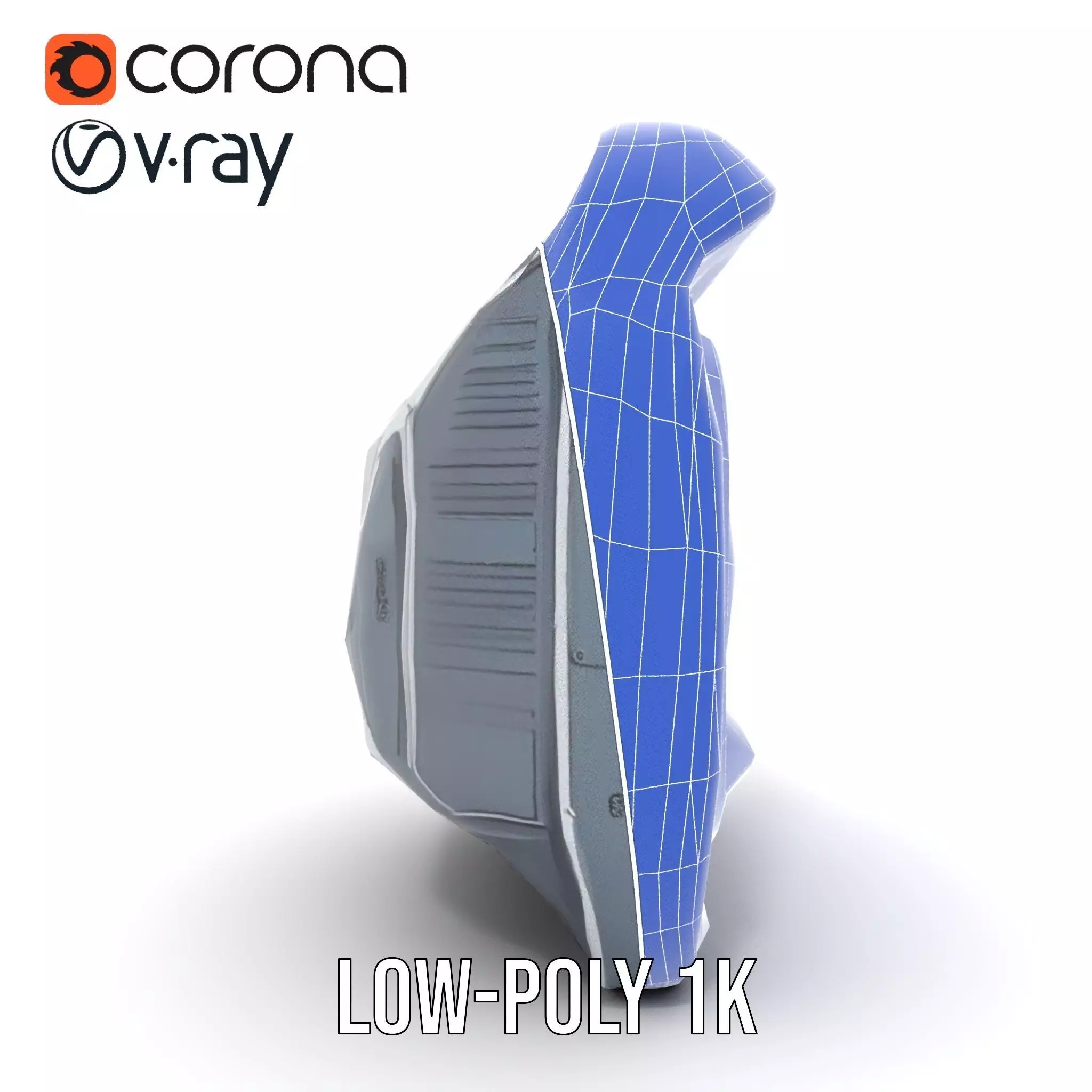 Futuristic Control Panel Model Pack with Interactive Screens Low-poly 3D model_19