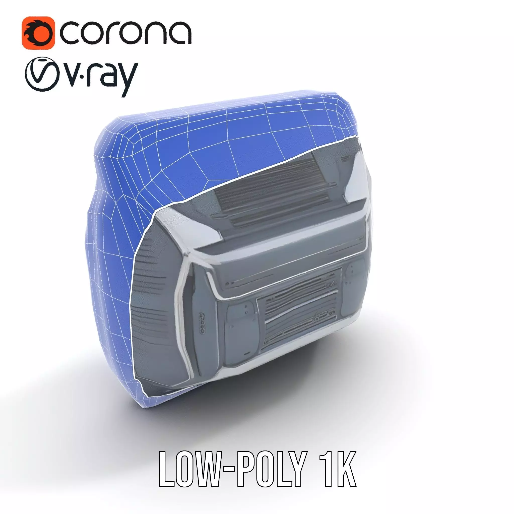 Futuristic Control Panel Model Pack with Interactive Screens Low-poly 3D model_17