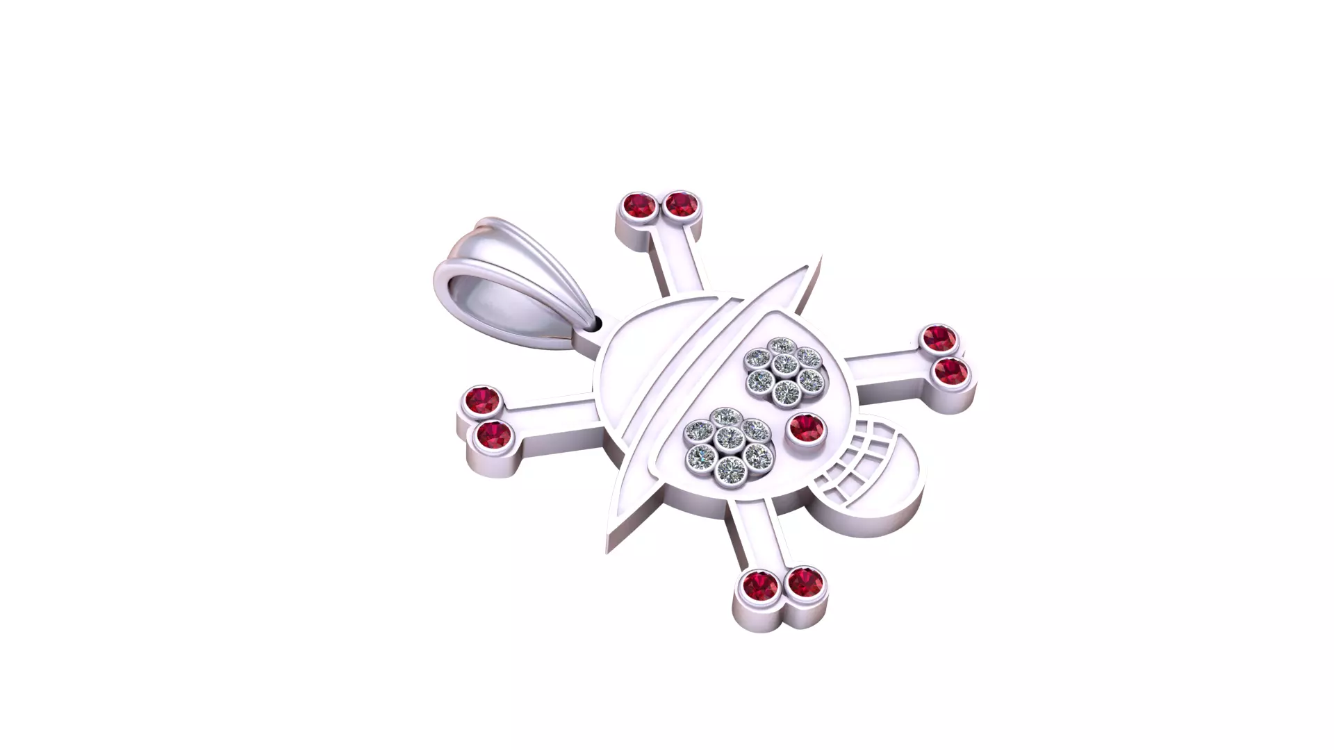 3D Skull Pendant  3D print model_1