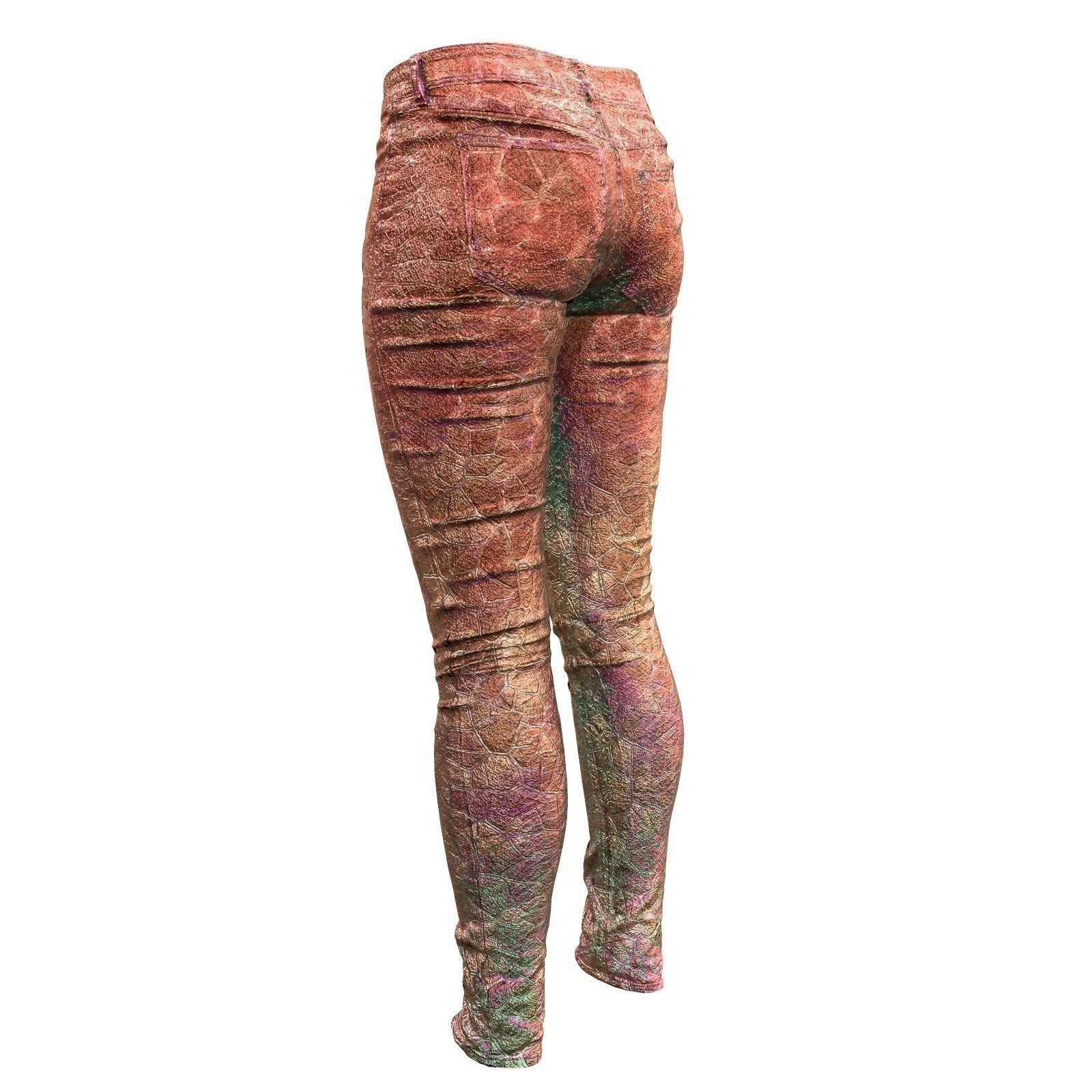 Unreal Pants Red Rock Low-poly 3D model_4