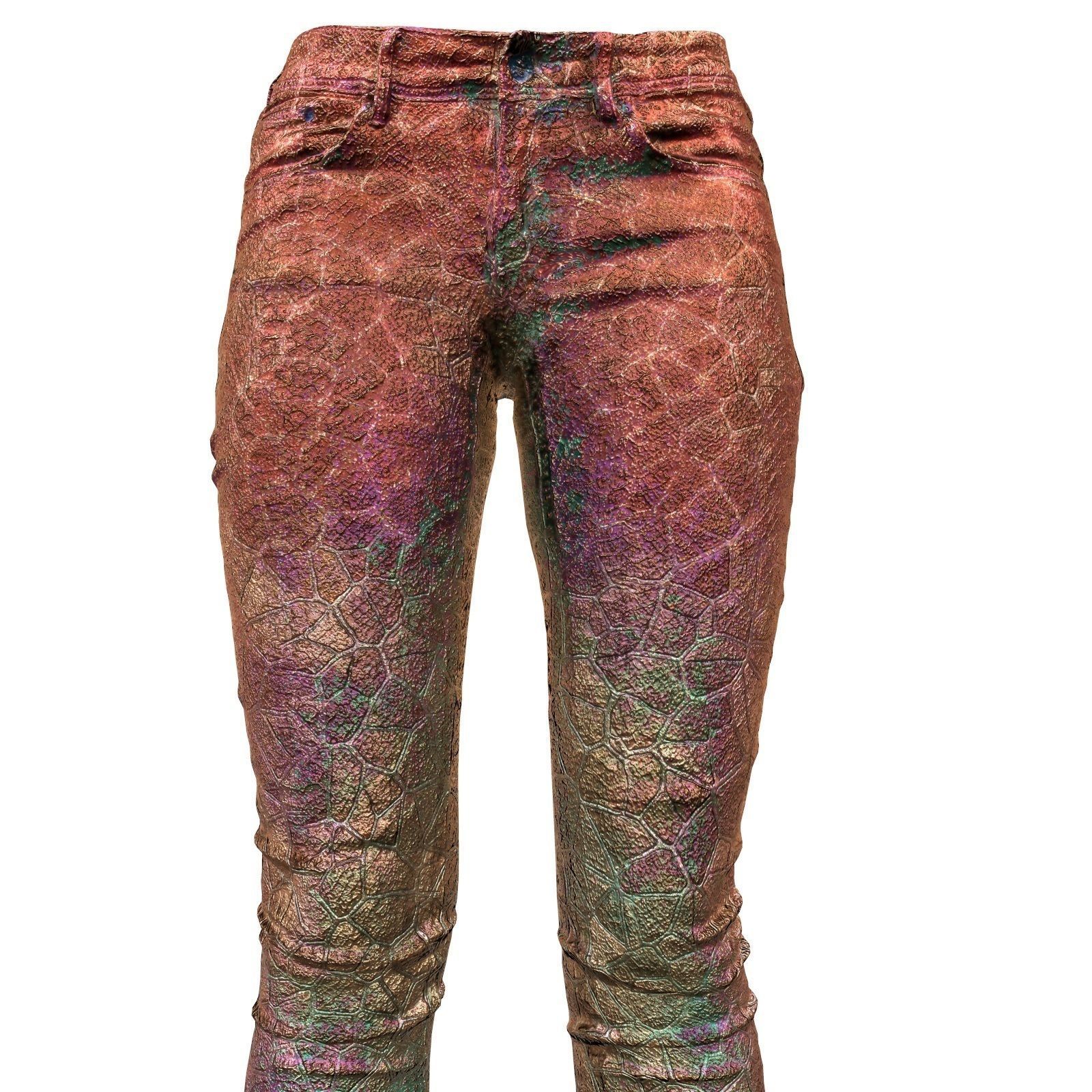 Unreal Pants Red Rock Low-poly 3D model_3