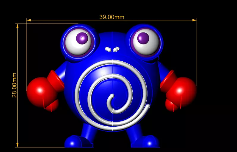 stylized Pokemon toy 3D printable model 3D print model