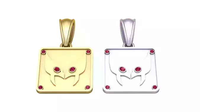 SQUAR FACES PENDANT 