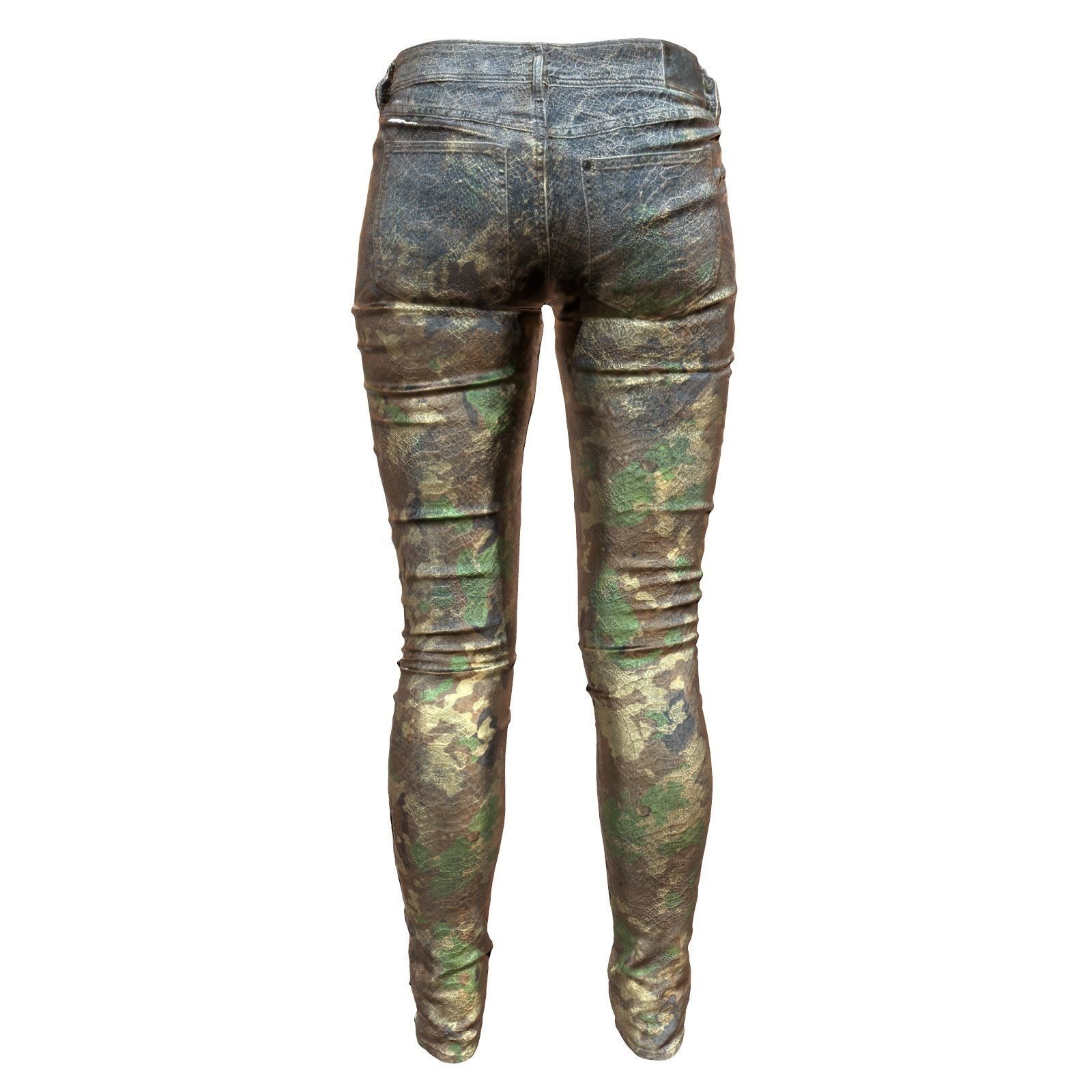 Unreal Pants Camouflage Low-poly 3D model_3