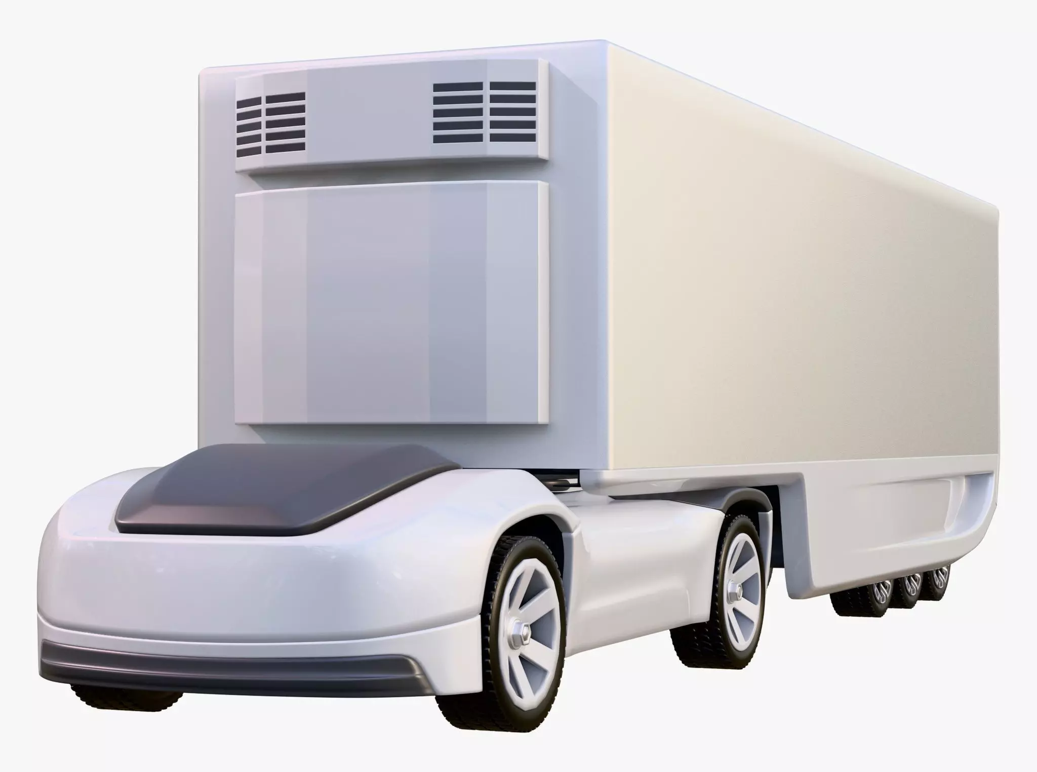 Autonomous Futuristic Cargo Truck M1 3D model_3