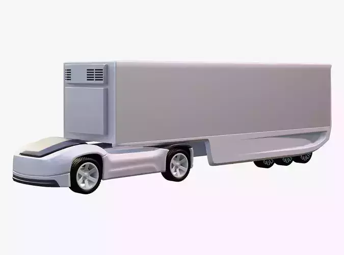 Autonomous Futuristic Cargo Truck M1 3D model Autonomous Futuristic Cargo Truck M1 3D model