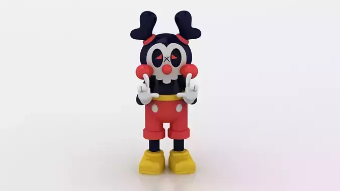 3D clown bunny toy 3D printable model 